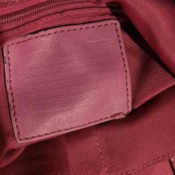 Coach Pink and Brown Shoulder Bag with Signature Design - Picture 2 of 10